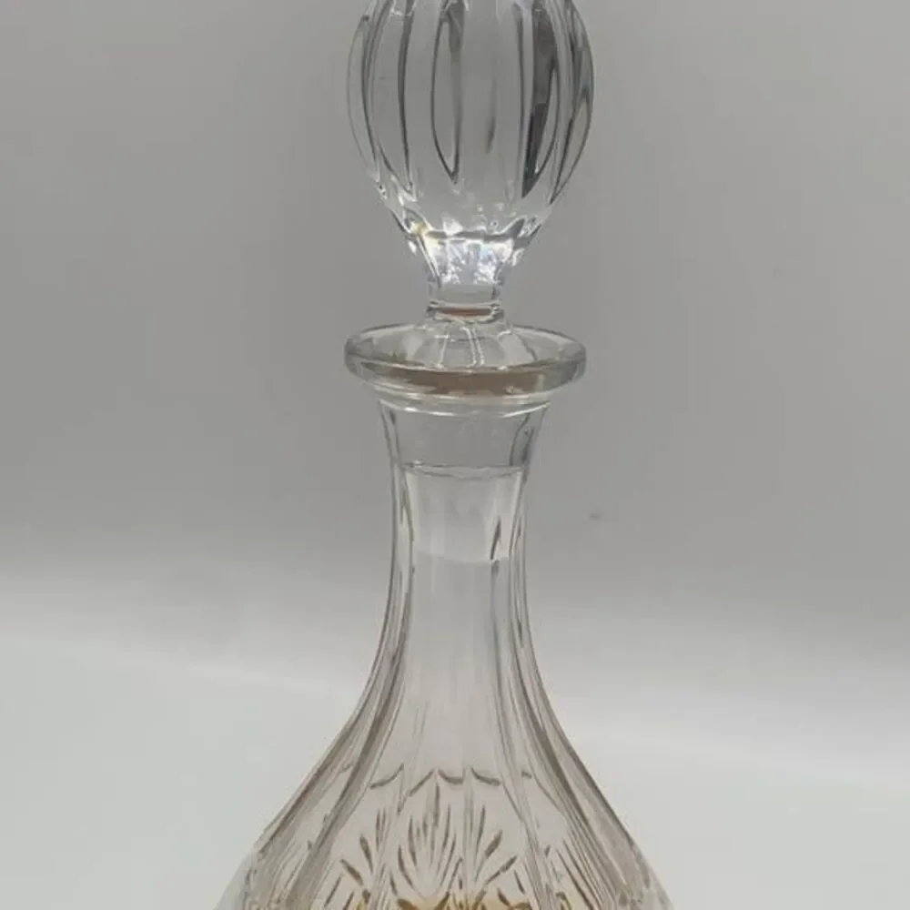 Cut Crystal Whiskey Decanter MCM Style 750ml Godinger Dublin